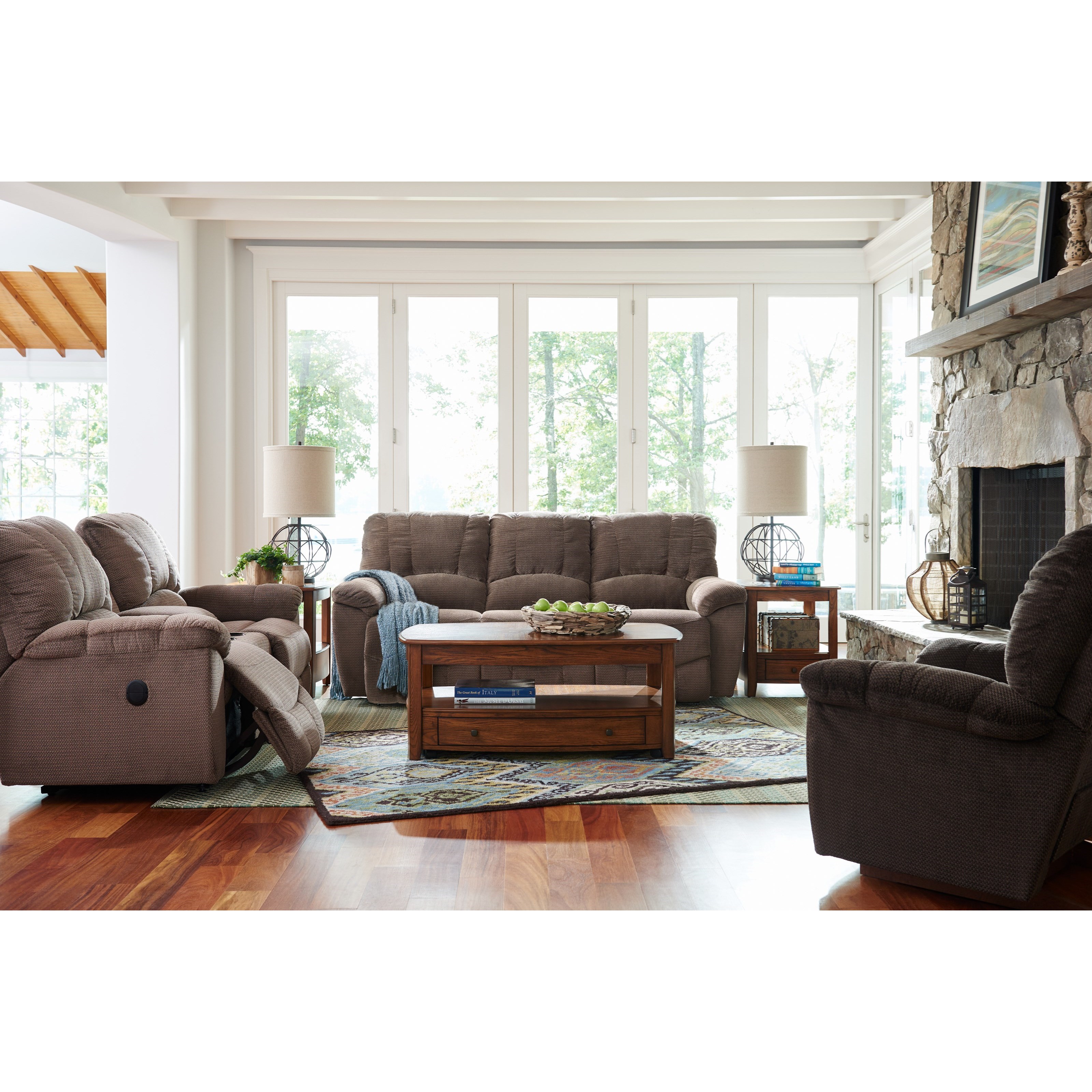 LaZBoy Hayes Casual Power LaZTime® Full Reclining Loveseat with